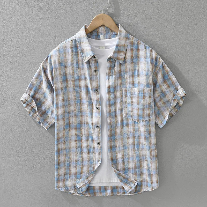 LAURENT MONACO | CHEMISE À CARREAUX RÉTRO POUR HOMMES