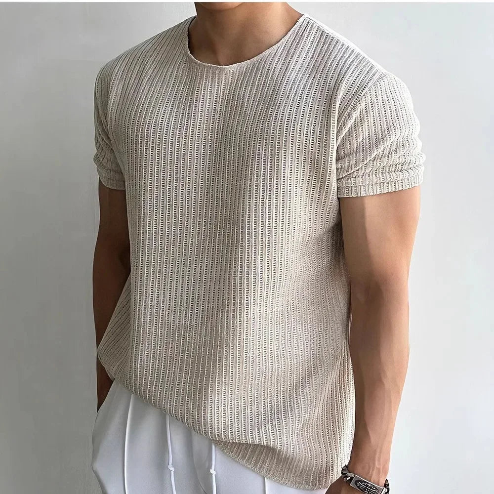 LAURENT MONACO | T-SHIRT EN TRICOT POUR HOMMES