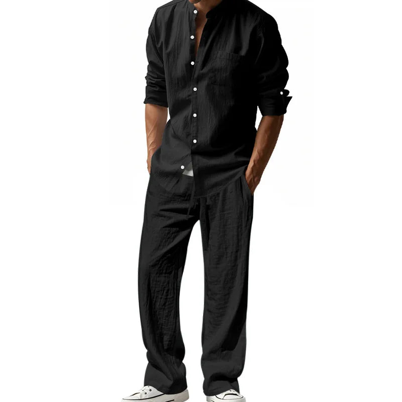 LAURENT MONACO | ENSEMBLE EN LIN CLASSIQUE POUR HOMMES