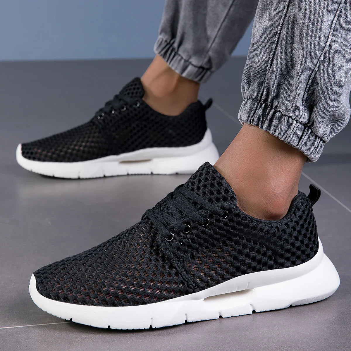 LAURENT MONACO | BASKETS DE MARCHE EN MAILLE POUR HOMMES