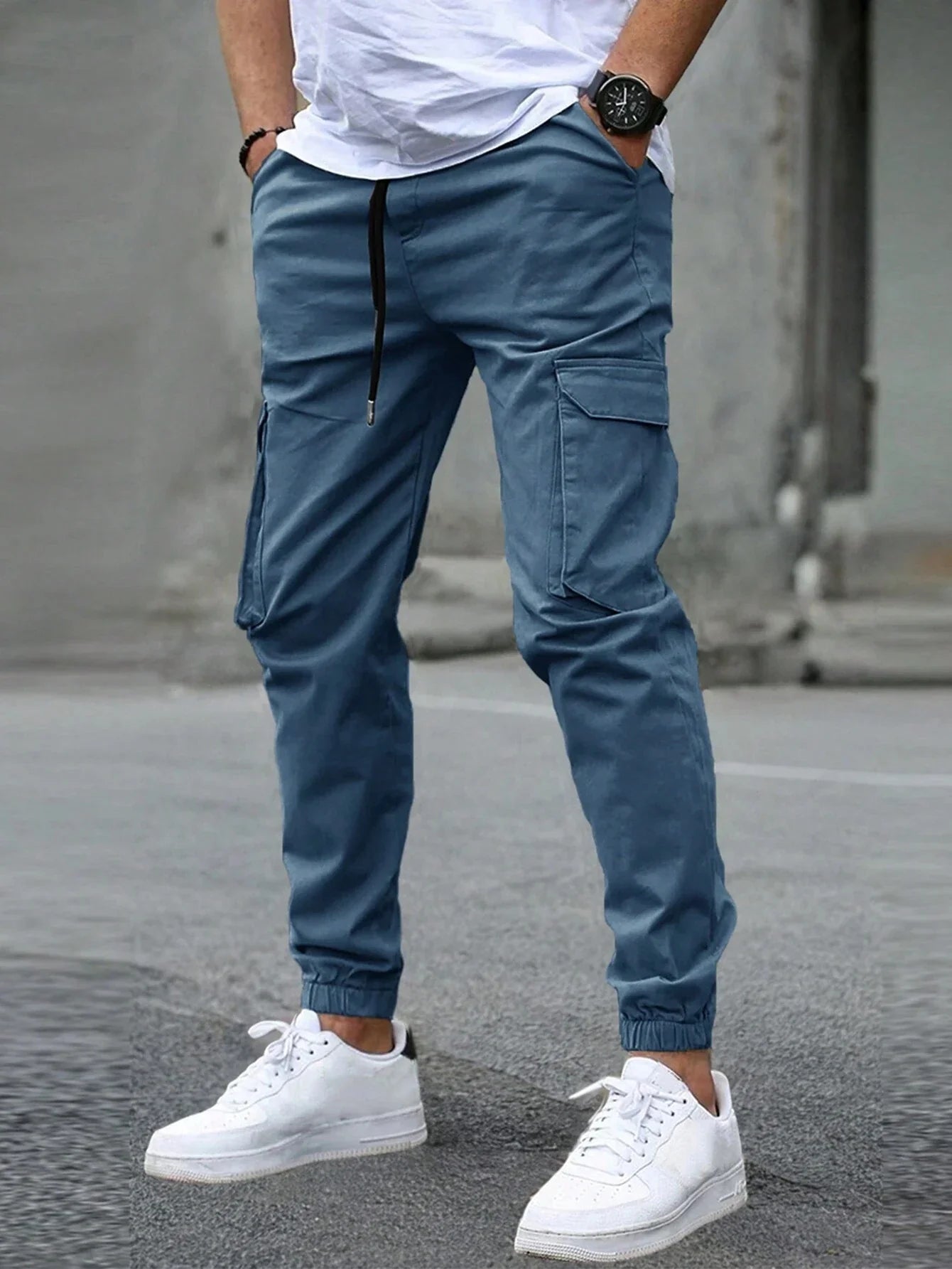 LAURENT MONACO | PANTALONS CARGO SLIM POUR HOMMES