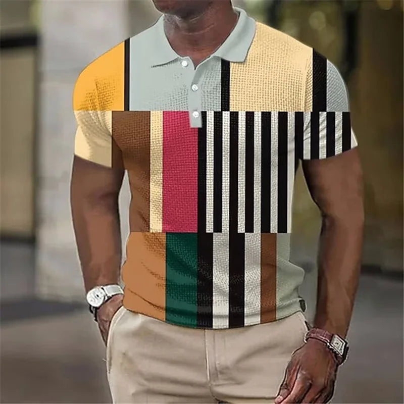 LAURENT MONACO | POLO À CARREAUX COLORÉS POUR HOMMES
