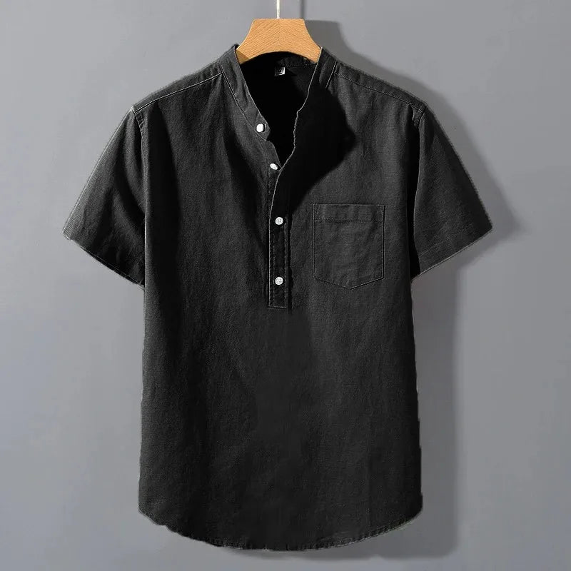 LAURENT MONACO | T-SHIRT À COL MONTANT POUR HOMMES