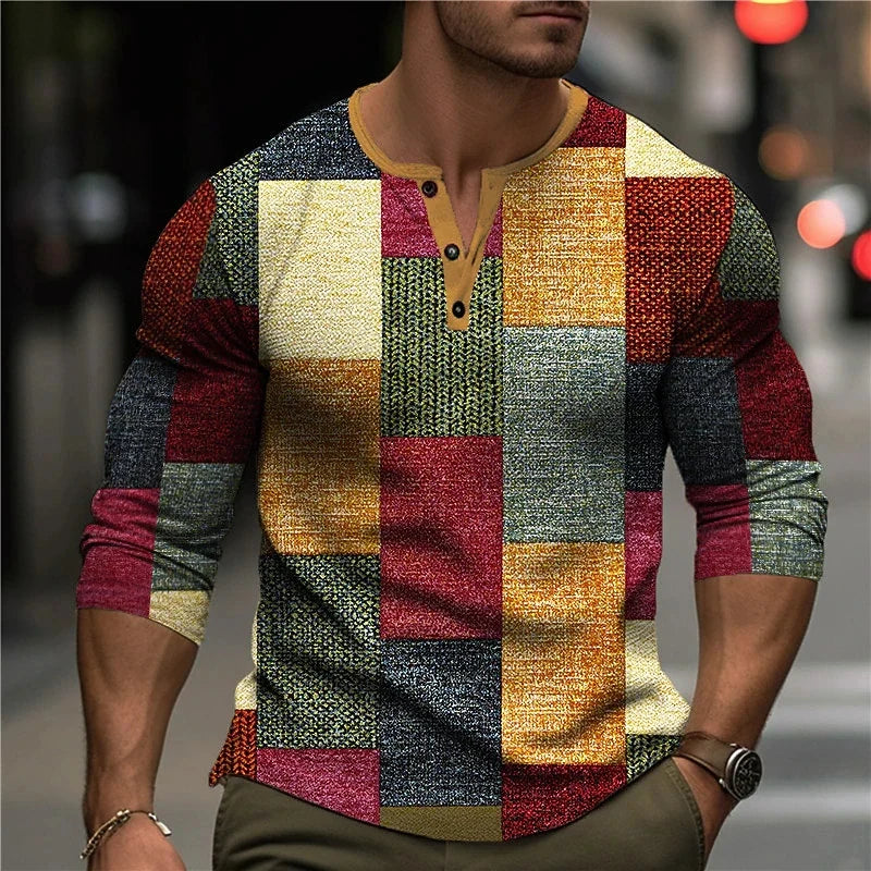 LAURENT MONACO | T-SHIRT À MANCHES LONGUES IMPRIMÉ EN 3D POUR HOMMES