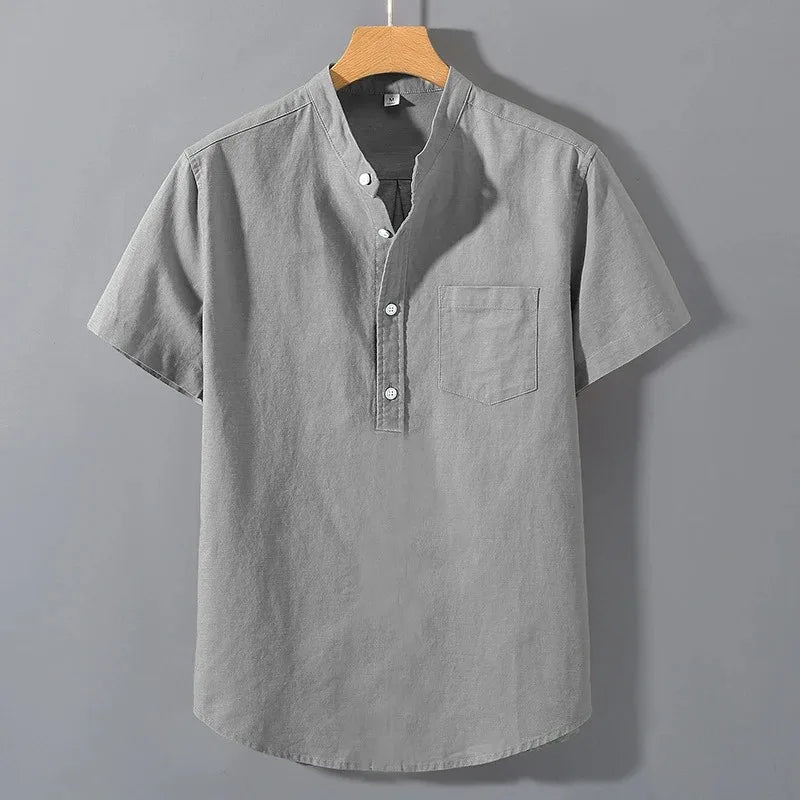 LAURENT MONACO | T-SHIRT À COL MONTANT POUR HOMMES
