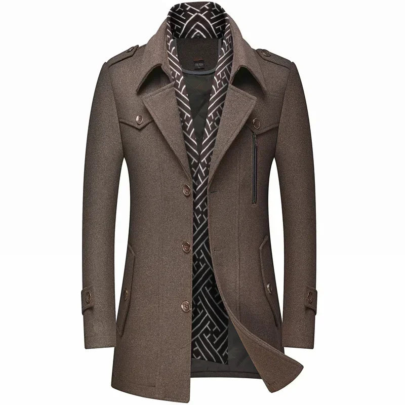 LAURENT MONACO | MANTEAU D'HIVER EN LAINE POUR HOMME
