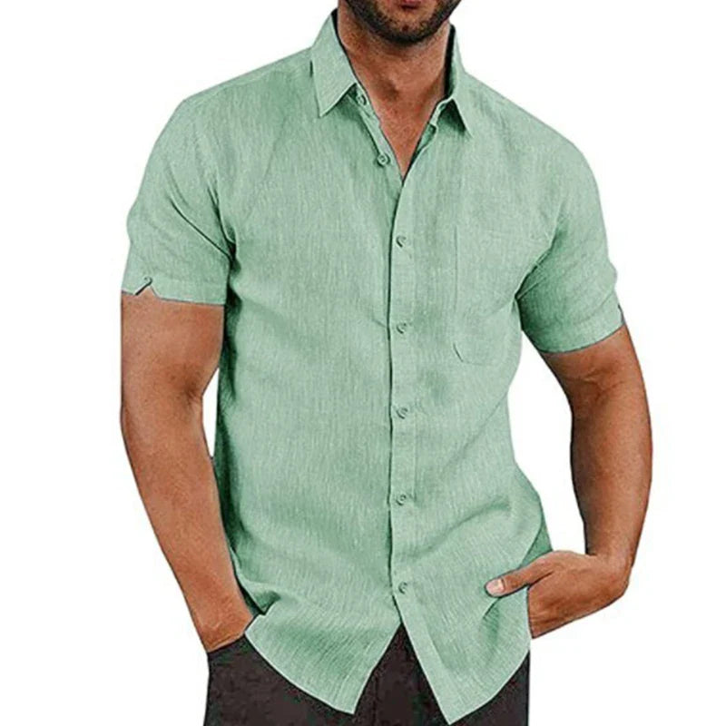 LAURENT MONACO | CHEMISE D'ÉTÉ EN LIN POUR HOMMES