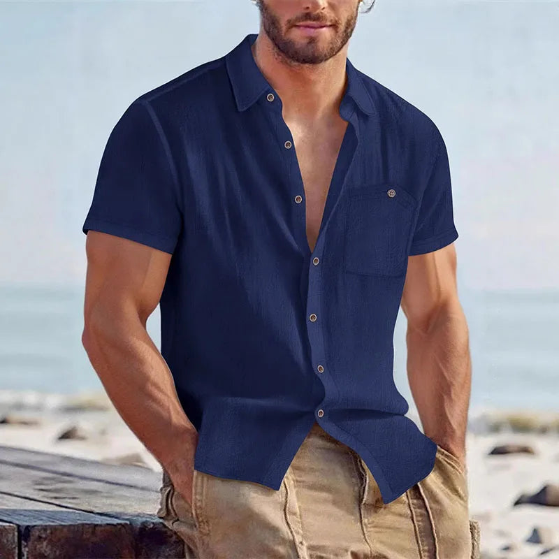 LAURENT MONACO | CHEMISE D'ÉTÉ DÉCONTRACTÉE POUR HOMMES