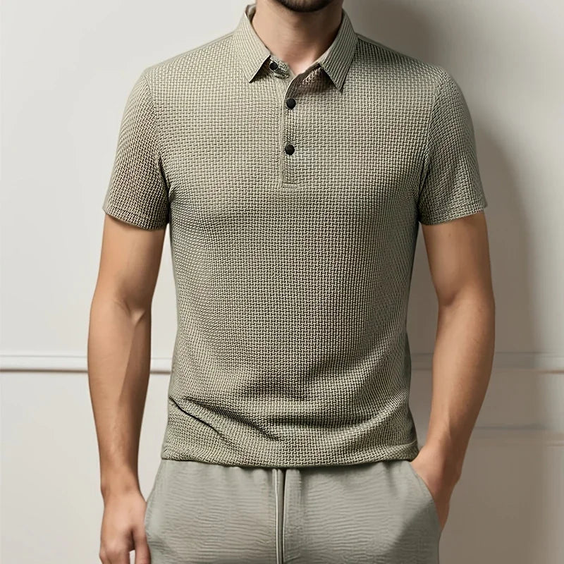 LAURENT MONACO | POLO TRICOTÉ À MANCHES COURTES POUR HOMMES