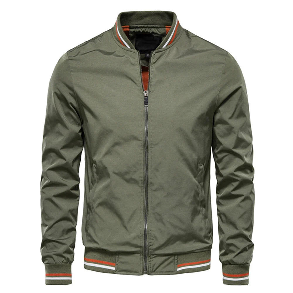 LAURENT MONACO | VESTE À FERMETURE ÉCLAIR CONTRASTÉE POUR HOMMES