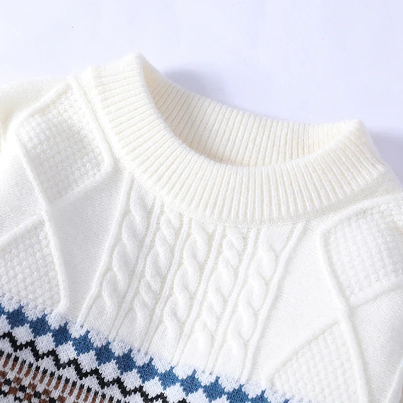 LAURENT MONACO | PULL EN MAILLE NORDIQUE POUR HOMME
