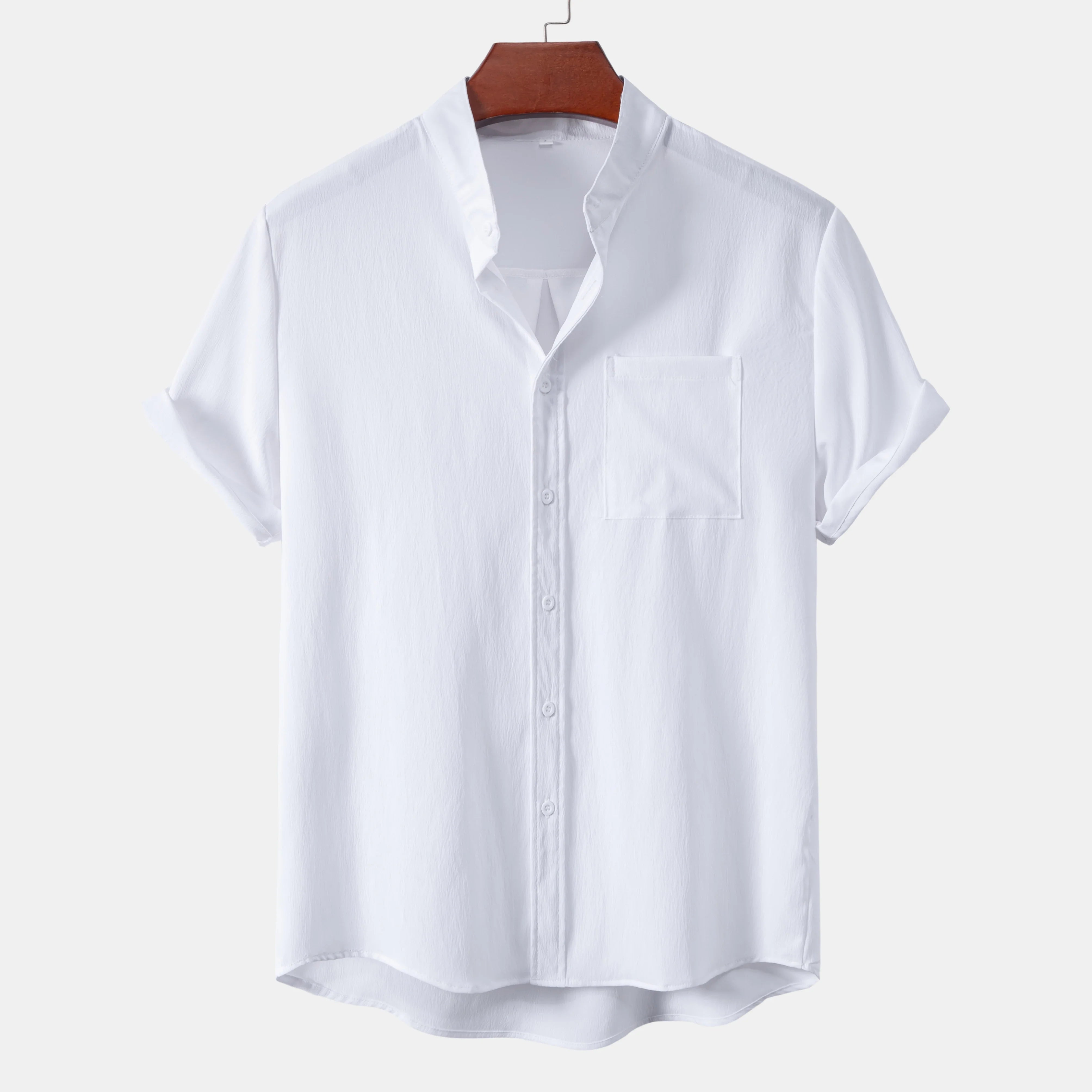 LAURENT MONACO | CHEMISE CLASSIQUE À MANCHES COURTES POUR HOMMES