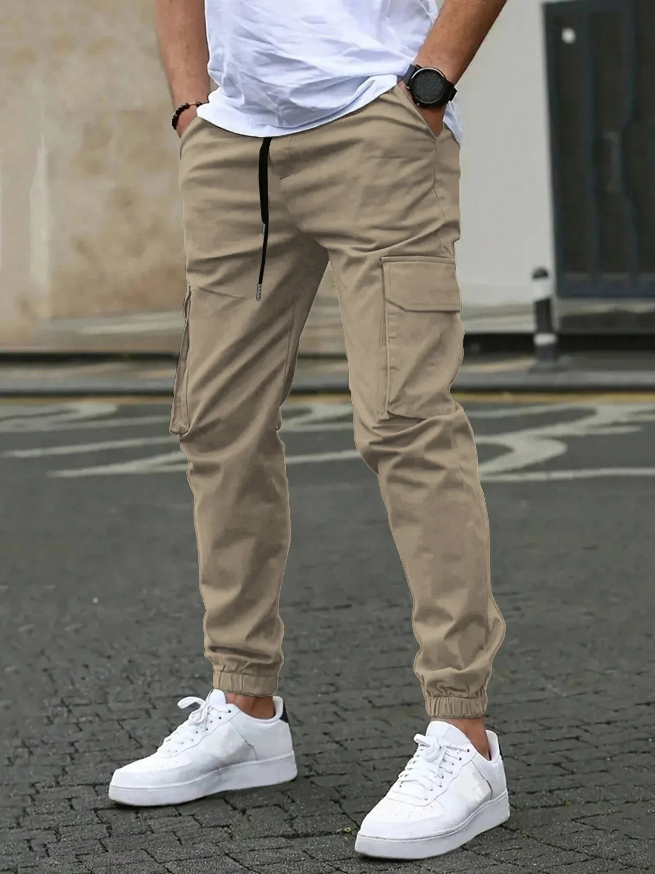 LAURENT MONACO | PANTALONS CARGO SLIM POUR HOMMES