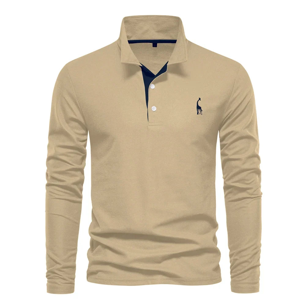 LAURENT MONACO | T-SHIRT À MANCHES LONGUES ET COL POUR HOMMES