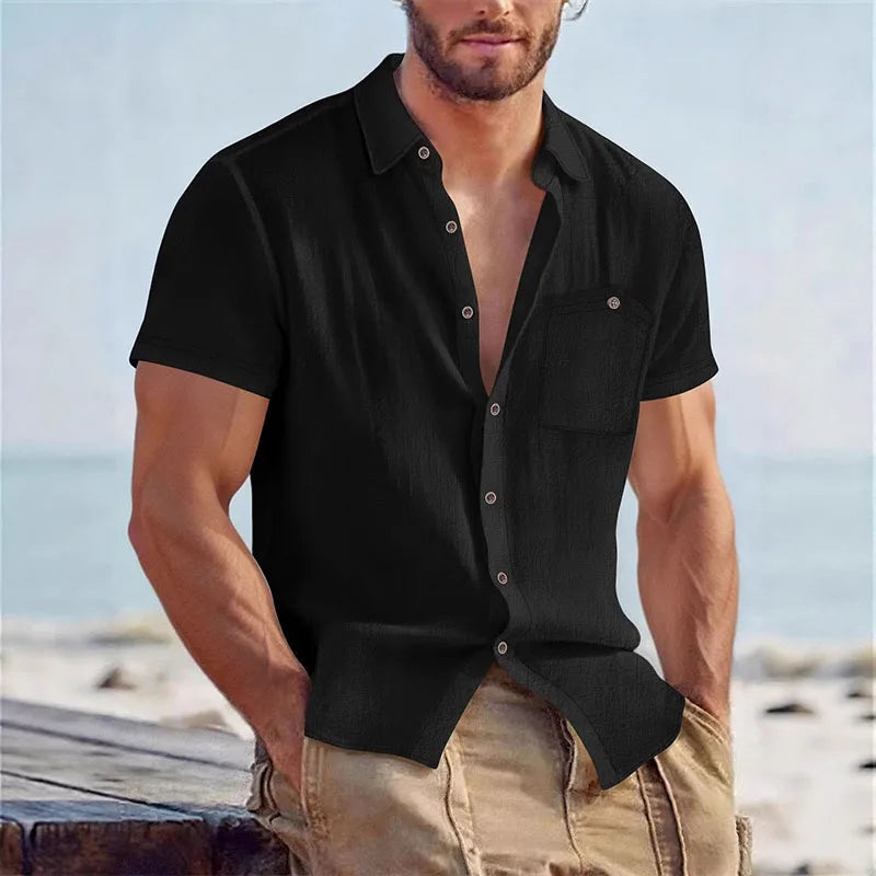 LAURENT MONACO | CHEMISE D'ÉTÉ DÉCONTRACTÉE POUR HOMMES