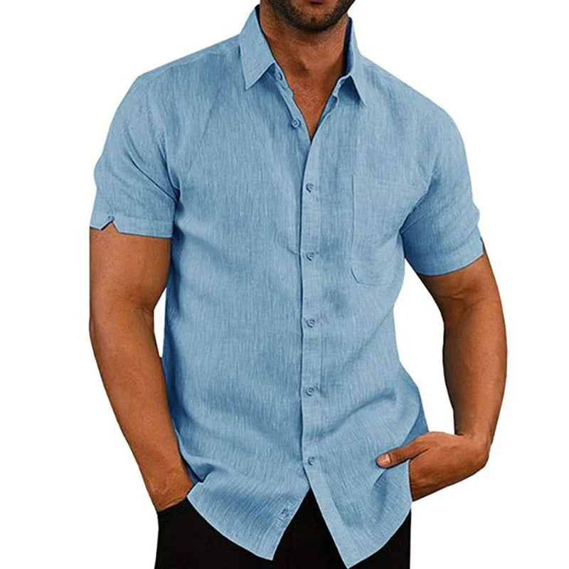 LAURENT MONACO | CHEMISE D'ÉTÉ EN LIN POUR HOMMES