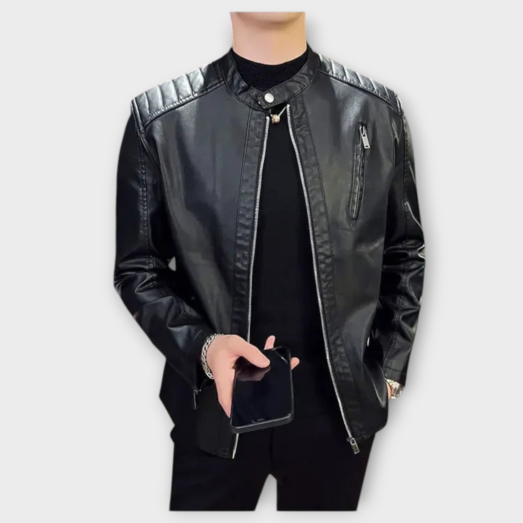 LAURENT MONACO | VESTE EN CUIR BOLD RIDER
