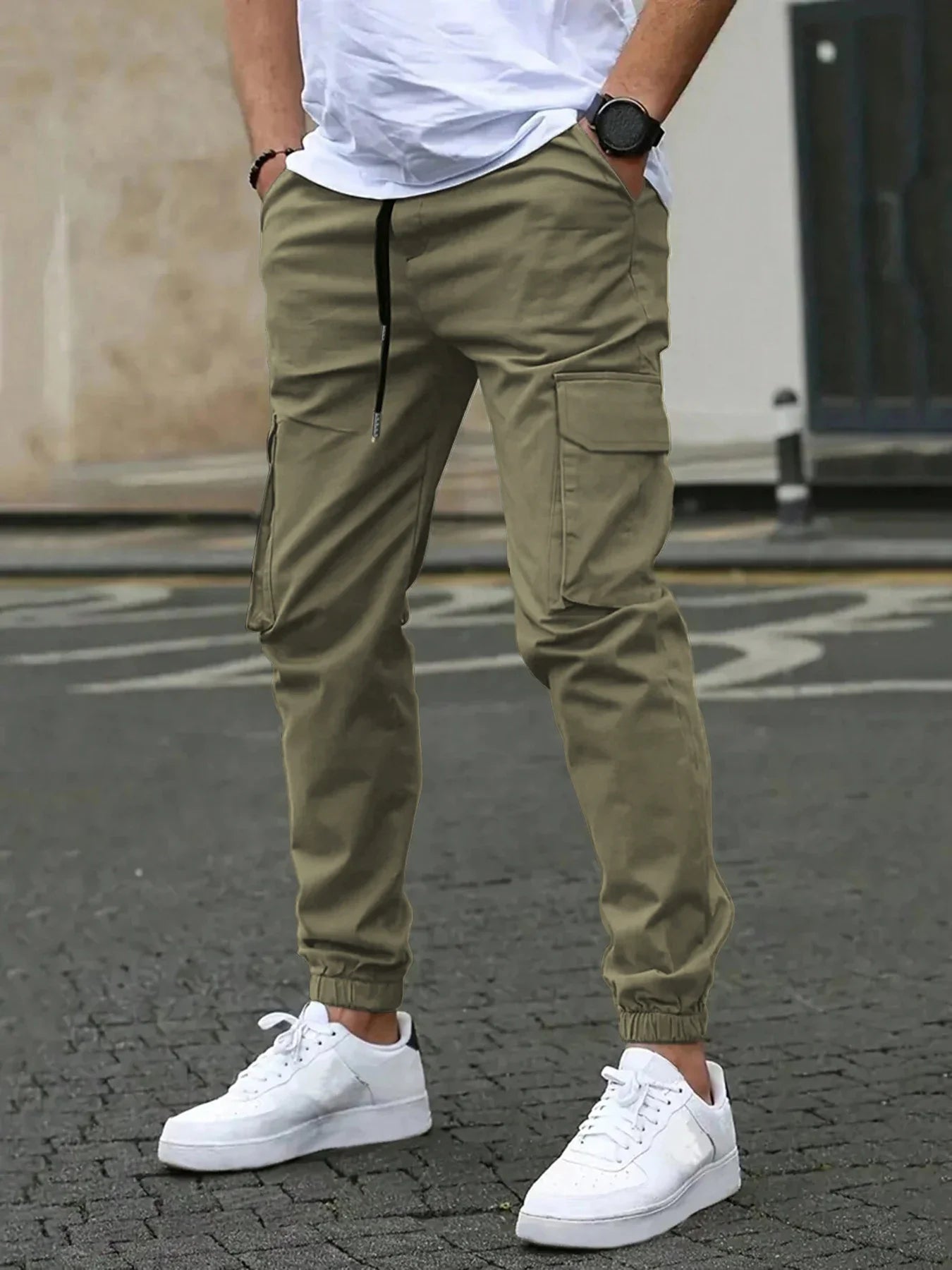 LAURENT MONACO | PANTALONS CARGO SLIM POUR HOMMES