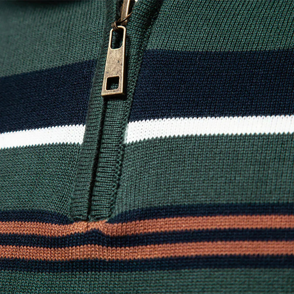 LAURENT MONACO | PULL RAYÉ EN COTON DOUX