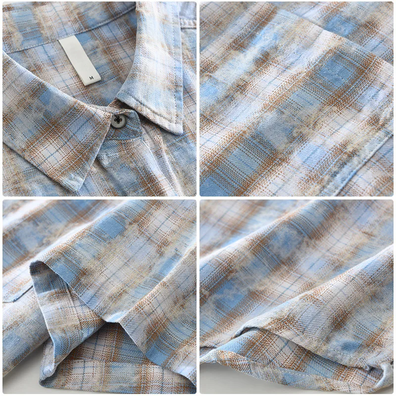 LAURENT MONACO | CHEMISE À CARREAUX RÉTRO POUR HOMMES