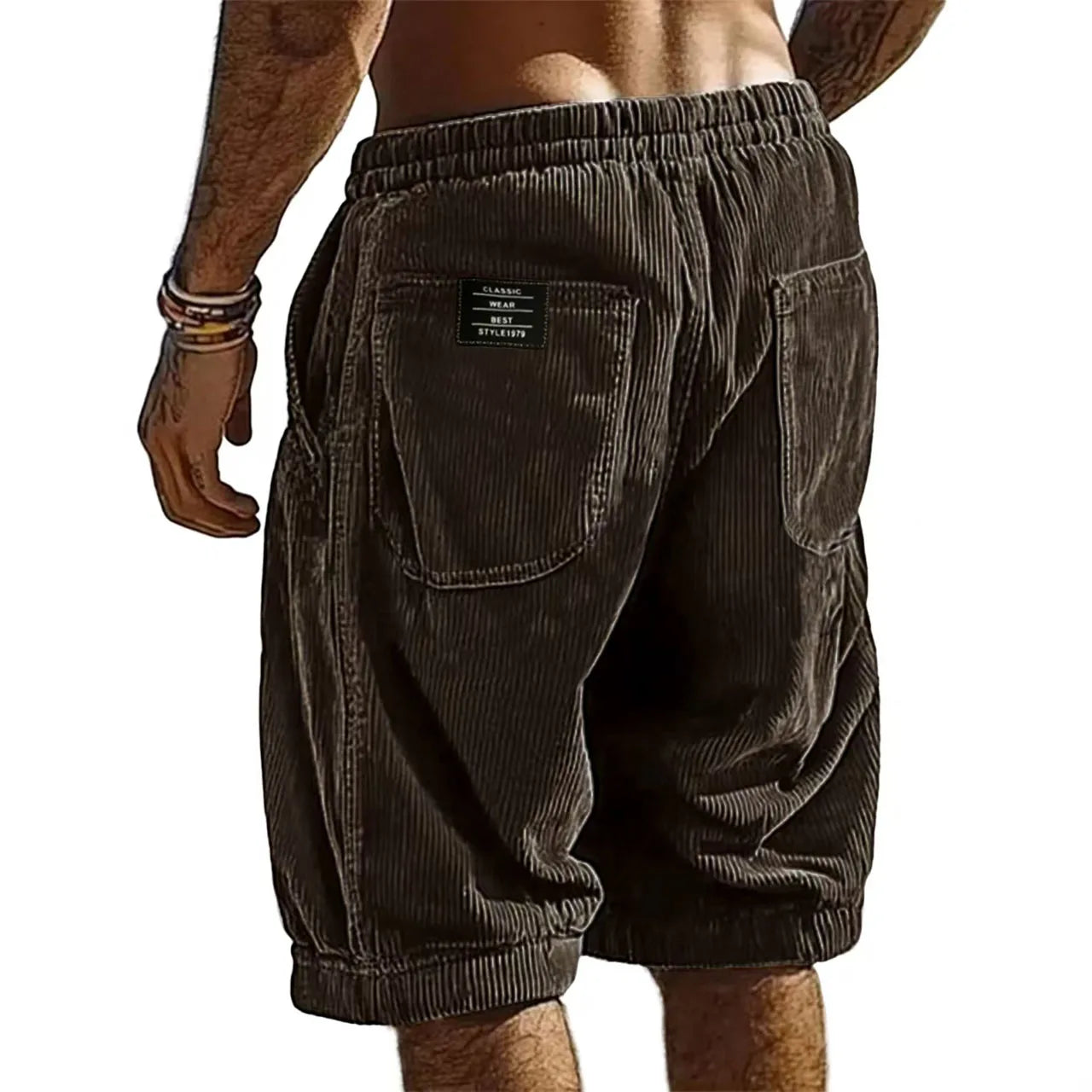 LAURENT MONACO | SHORT EN VELOURS CÔTELÉ POUR HOMMES