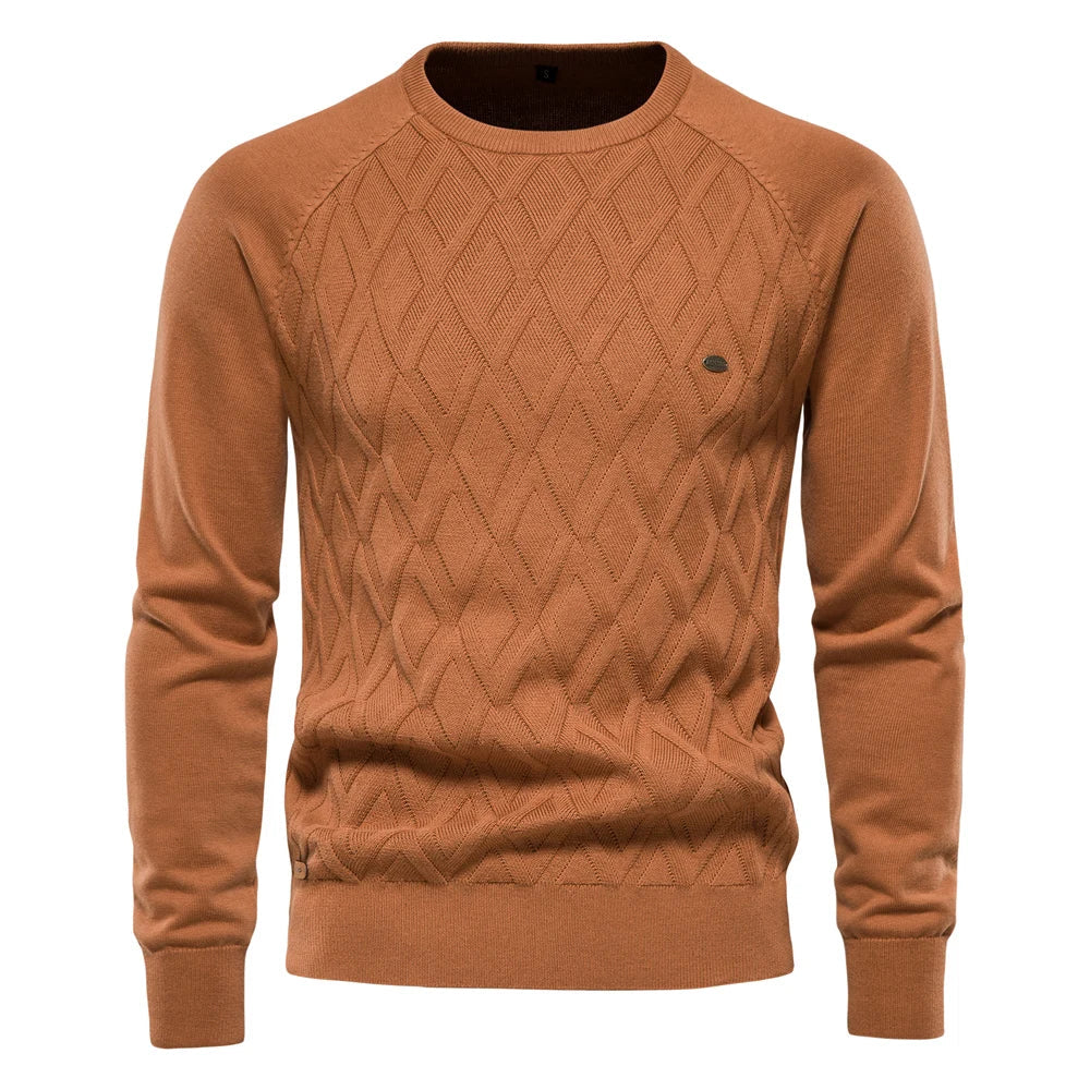 LAURENT MONACO  | PULL HOMME À CARREAUX