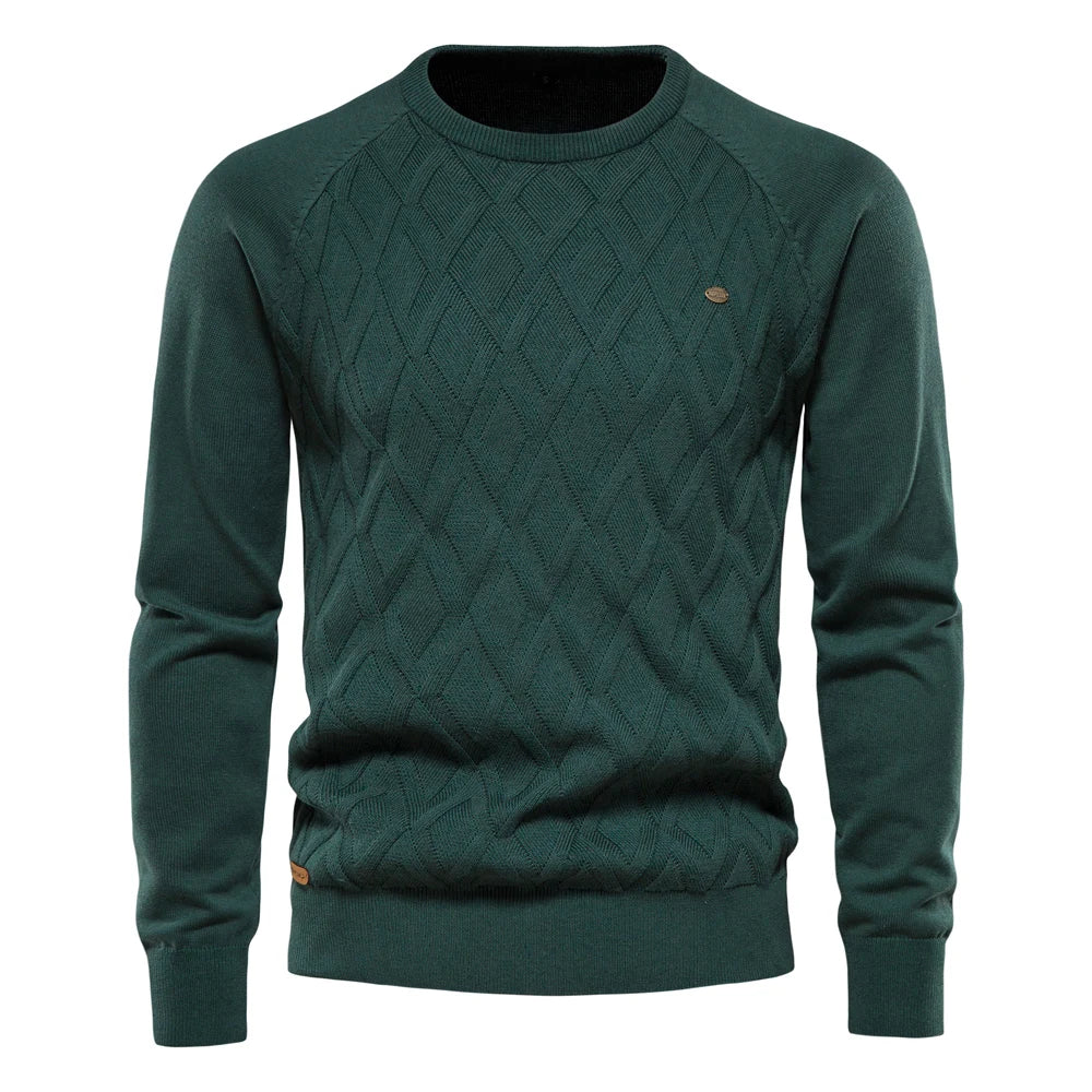 LAURENT MONACO  | PULL HOMME À CARREAUX