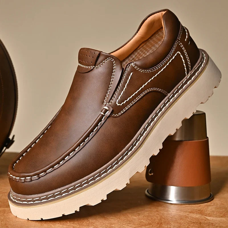 LAURENT MONACO | MOCASSINS EN CUIR DE VACHETTE POUR HOMME