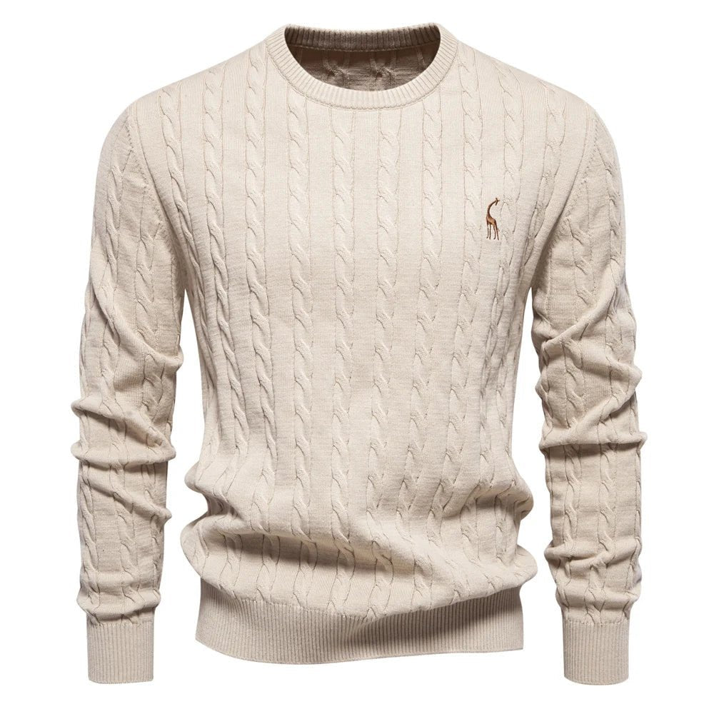 LAURENT MONACO | PULL À MAILLES TRESSÉES POUR HOMMES