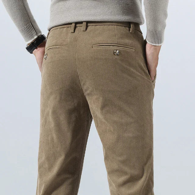 Ettore | Pantalons en Velours Élastique