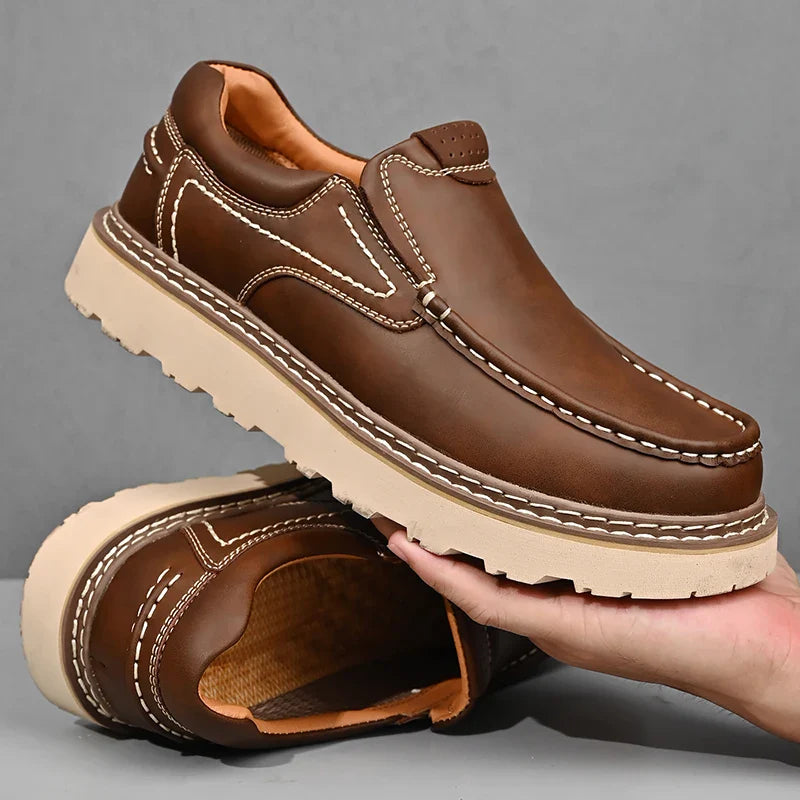 LAURENT MONACO | MOCASSINS EN CUIR DE VACHETTE POUR HOMME