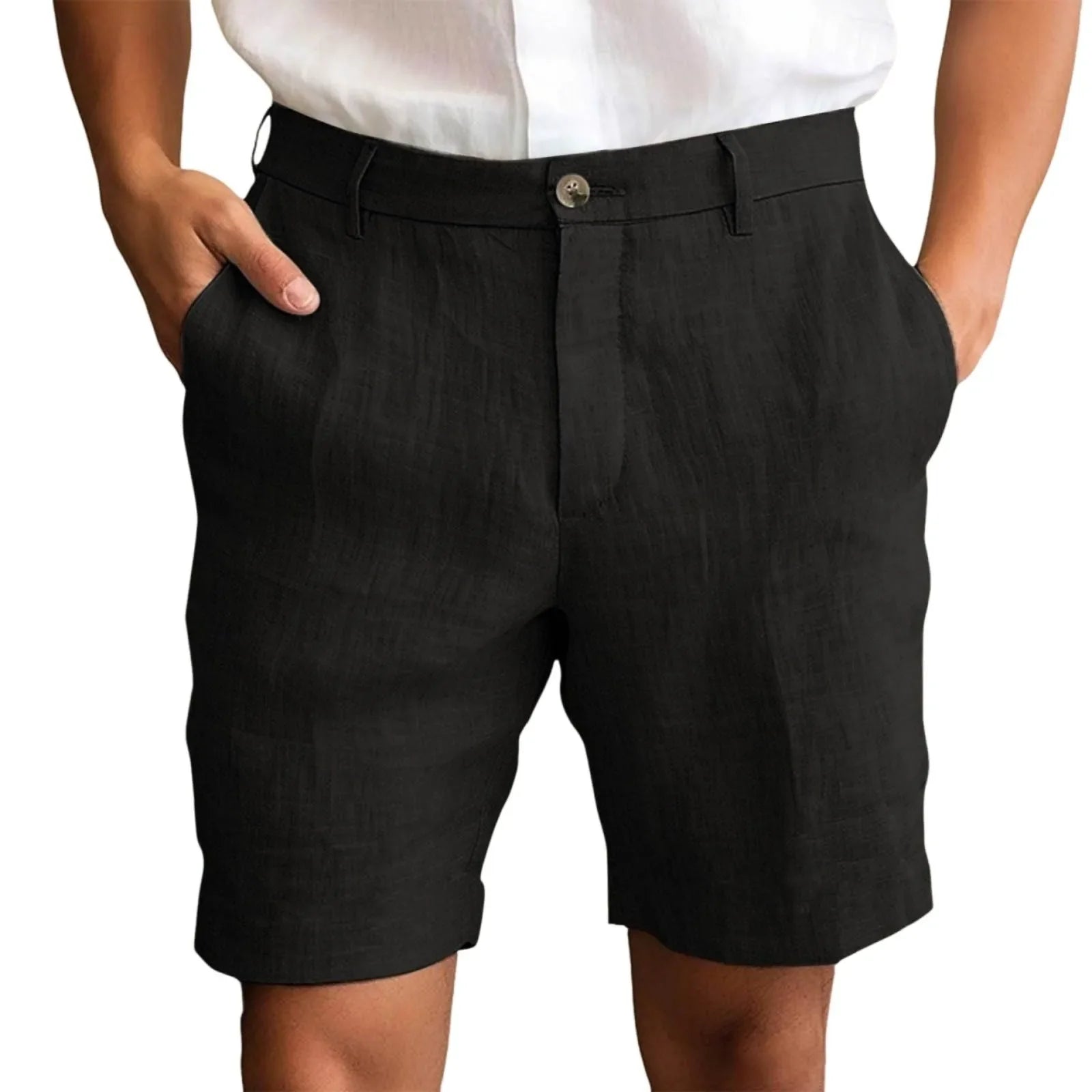 LAURENT MONACO | SHORT EN LIN POUR HOMMES