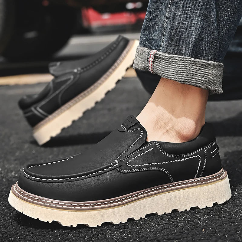 LAURENT MONACO | MOCASSINS EN CUIR DE VACHETTE POUR HOMME