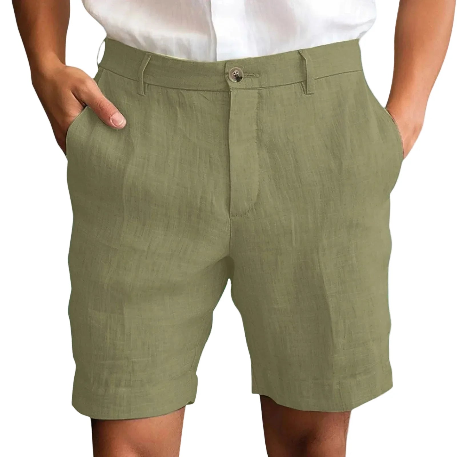 LAURENT MONACO | SHORT EN LIN POUR HOMMES