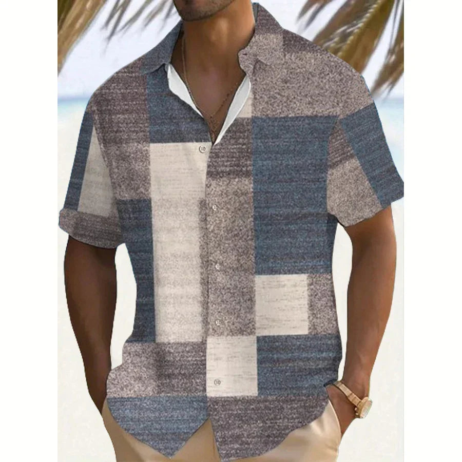 LAURENT MONACO | CHEMISE PATCHWORK D’ÉTÉ POUR HOMME
