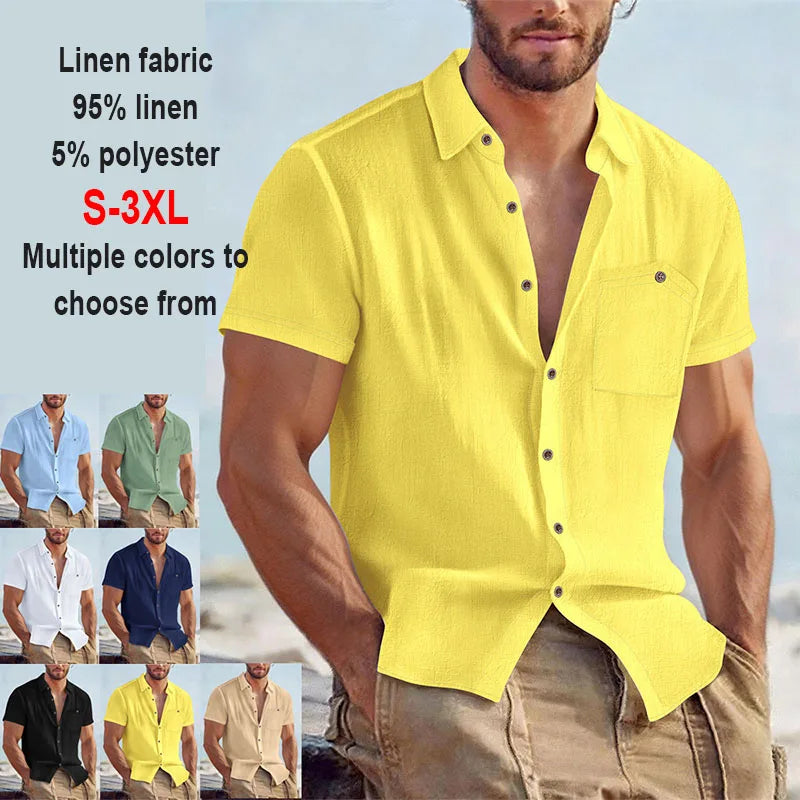 LAURENT MONACO | CHEMISE D'ÉTÉ DÉCONTRACTÉE POUR HOMMES