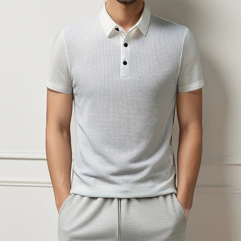 LAURENT MONACO | POLO TRICOTÉ À MANCHES COURTES POUR HOMMES
