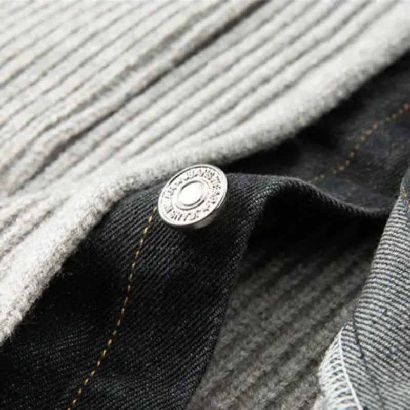 LAURENT MONACO | VESTE DENIM ET TRICOT POUR HOMMES