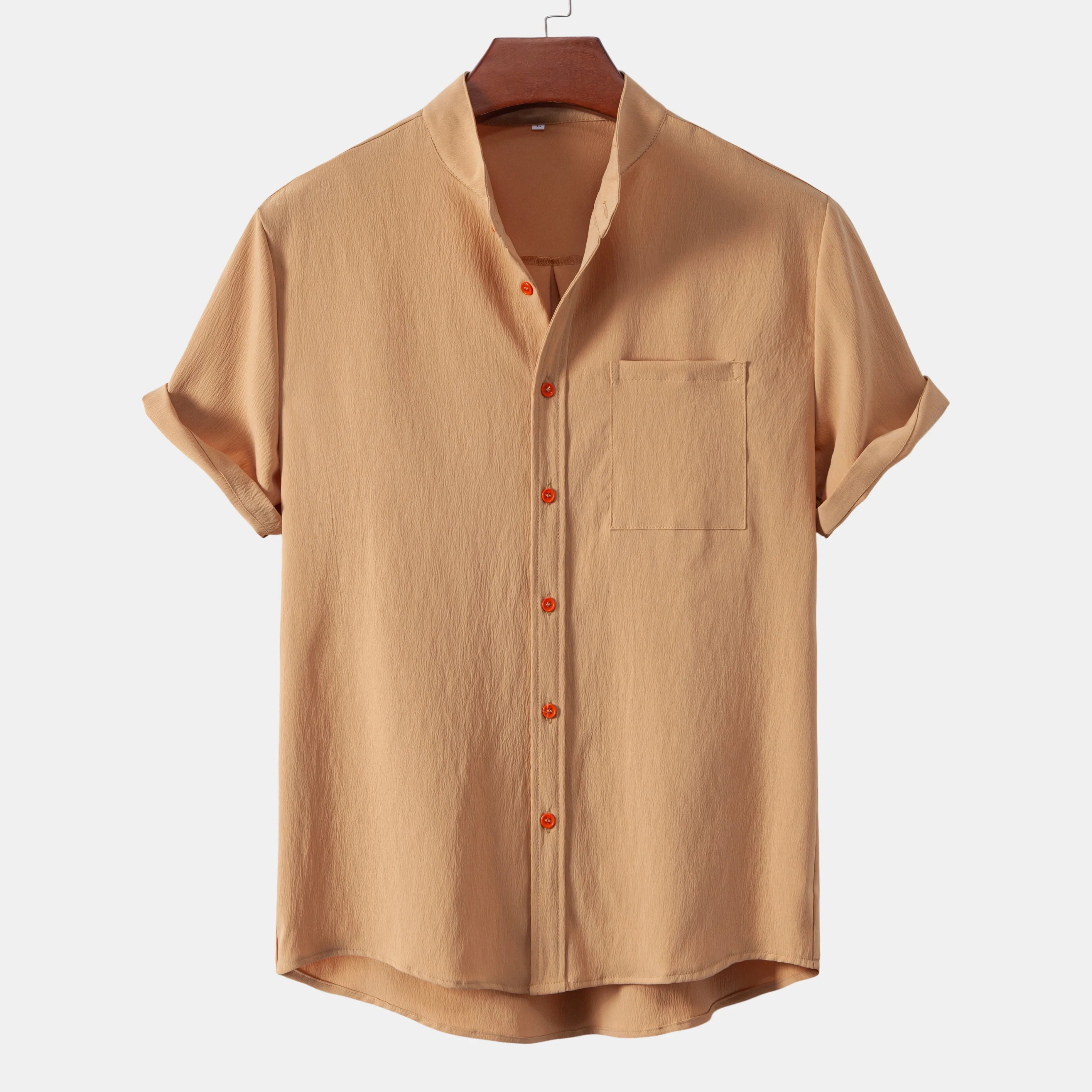 LAURENT MONACO | CHEMISE CLASSIQUE À MANCHES COURTES POUR HOMMES