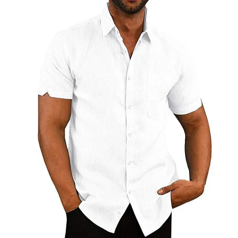 LAURENT MONACO | CHEMISE D'ÉTÉ EN LIN POUR HOMMES
