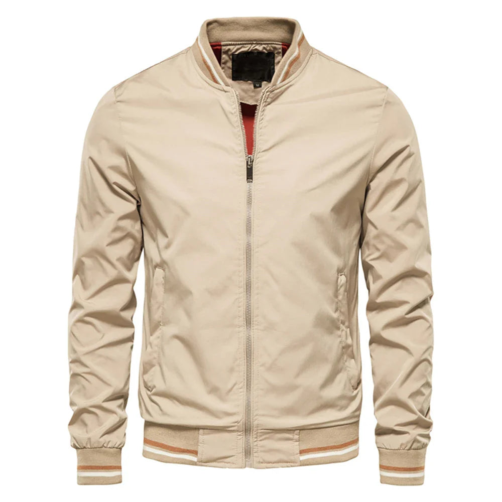 LAURENT MONACO | VESTE À FERMETURE ÉCLAIR CONTRASTÉE POUR HOMMES