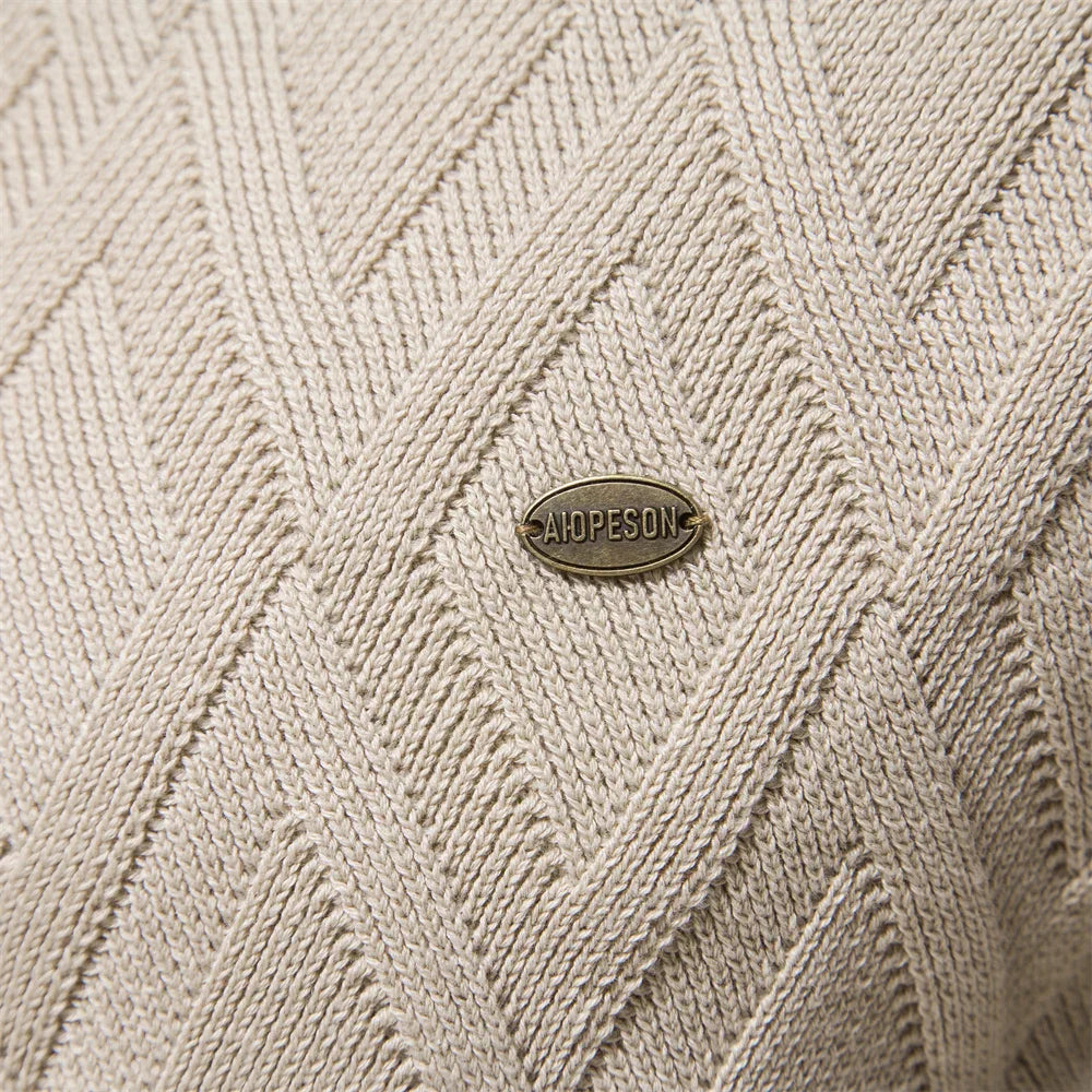 LAURENT MONACO  | PULL HOMME À CARREAUX