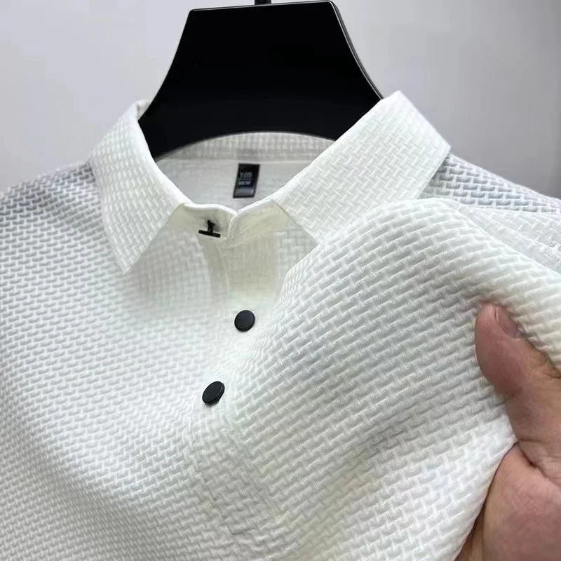 LAURENT MONACO | POLO TRICOTÉ À MANCHES COURTES POUR HOMMES