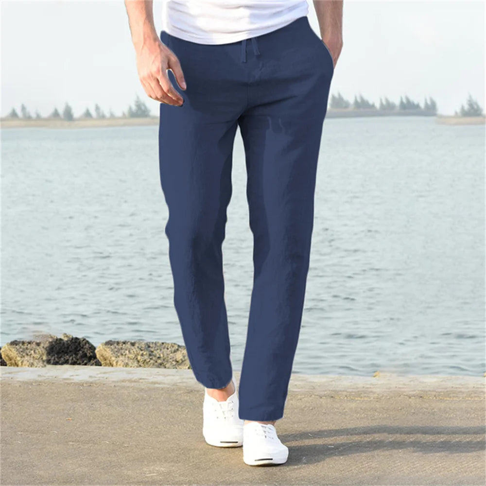 LAURENT MONACO | PANTALON DE RUE EN LIN POUR HOMME