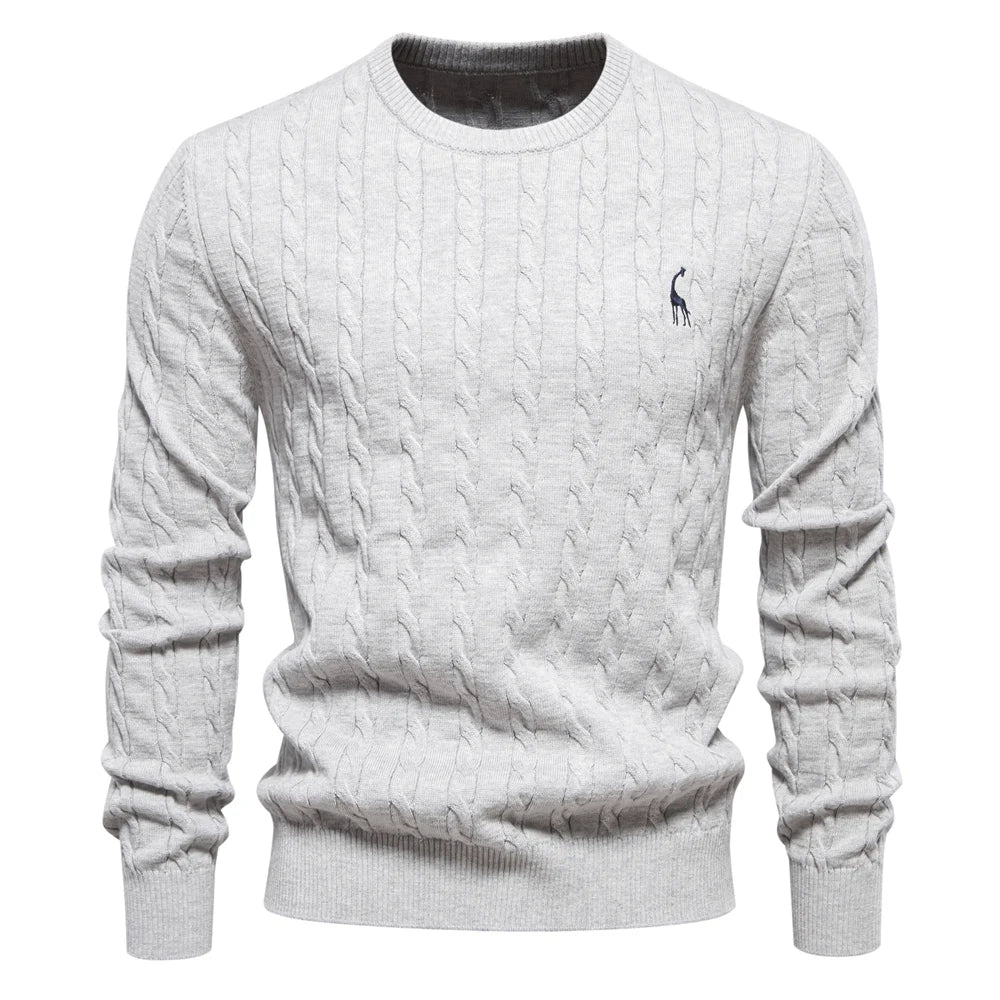 LAURENT MONACO | PULL À MAILLES TRESSÉES POUR HOMMES