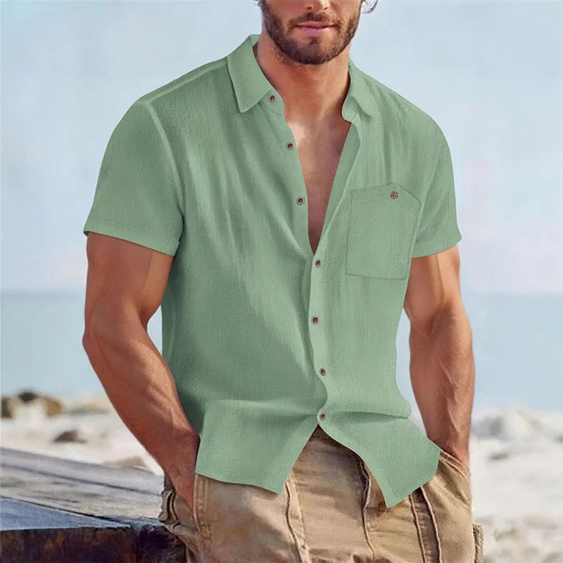 LAURENT MONACO | CHEMISE D'ÉTÉ DÉCONTRACTÉE POUR HOMMES