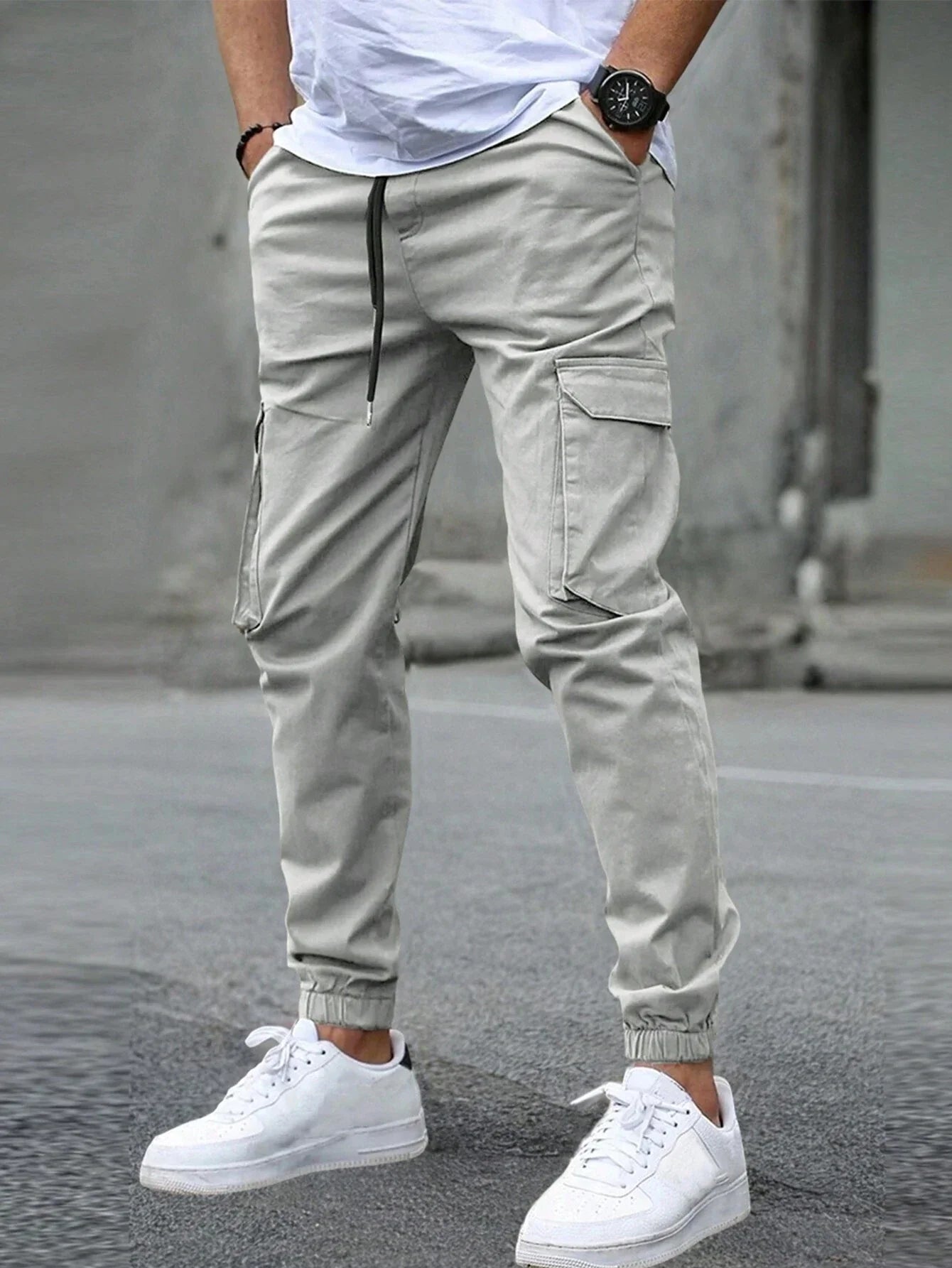 LAURENT MONACO | PANTALONS CARGO SLIM POUR HOMMES