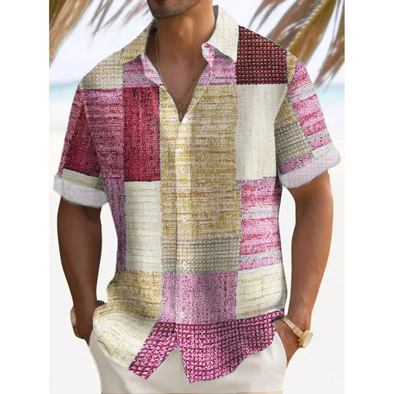 LAURENT MONACO | CHEMISE PATCHWORK D’ÉTÉ POUR HOMME