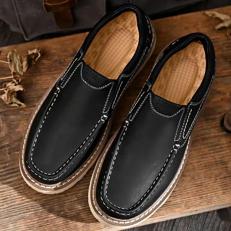 LAURENT MONACO | MOCASSINS EN CUIR DE VACHETTE POUR HOMME