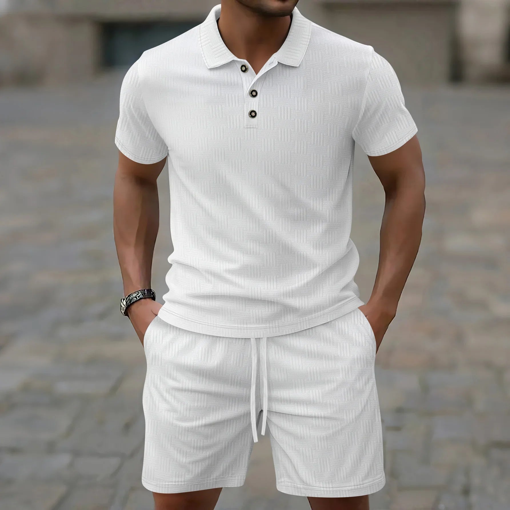 LAURENT MONACO | ENSEMBLE POLO D'ÉTÉ POUR HOMMES